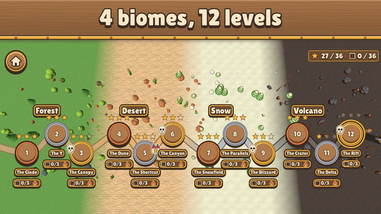 The Superalloy world map and its biomes