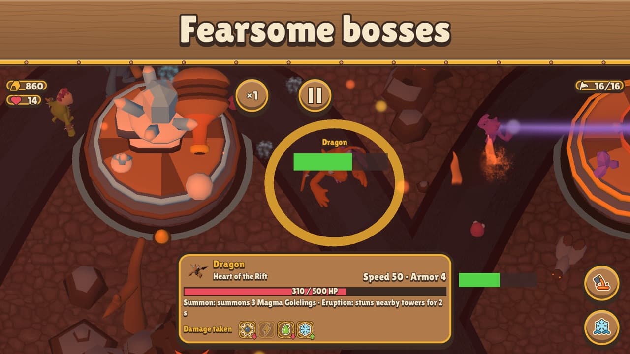 A Superalloy boss arriving at the end of a level